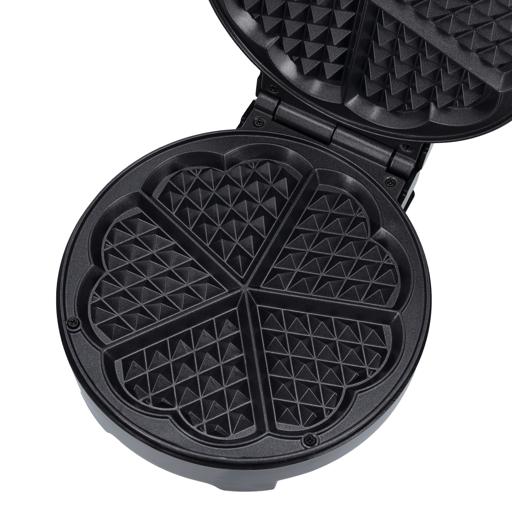 display image 20 for product Heart Waffle Maker, Temperature Control, GWM36538 | Power On & Ready Indicator | Non-Stick Cooking Plate | 1000 Watts | S/S Decoration | Cool Touch Handle