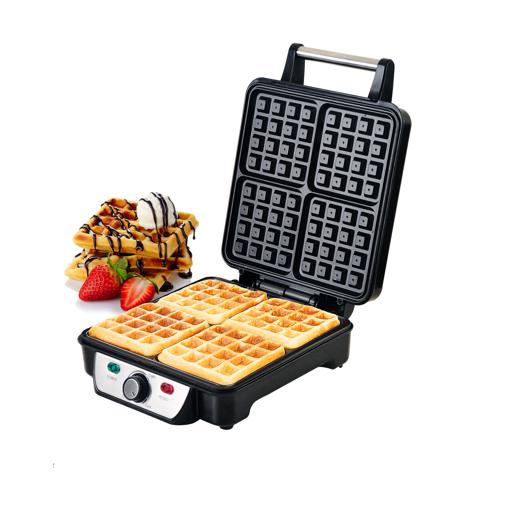 Buy Geepas Electric Waffle Maker 1100W- 4 Slice Non-Stick Electric ...