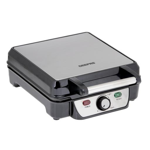 Buy Geepas Electric Waffle Maker 1100W- 4 Slice Non-Stick Electric ...