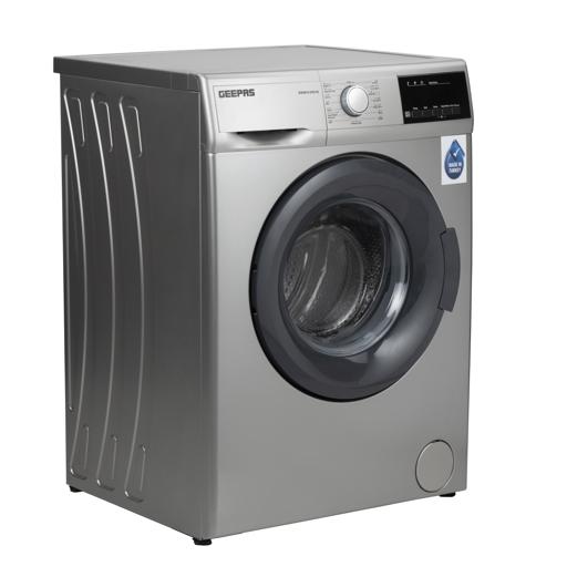 Geepas Fully Automatic Front Load Washing Machine 6 Kg - Foam Protection  Overflow protection Child lock 7Kg Stainless steel drum material  Temperature Adjustment