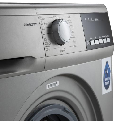 display image 18 for product 8kg 1000RPM Fully Automatic Front Load Washing Machine GWMF8021STV Geepas