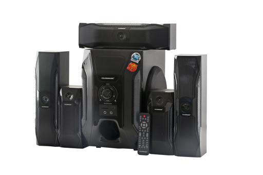 display image 2 for product Olsenmark Multimedia Speaker, 5.1 Ch With Usb, Sd, Fm, Bluetooth & Remote - Karaoke/Disco Light