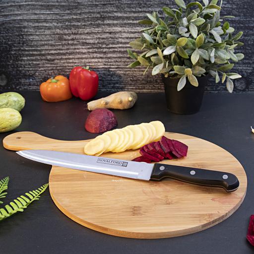 display image 2 for product Royalford Utility Knife - All Purpose Small Kitchen Knife - Ultra Sharp Stainless Steel Blade, 9 Inch