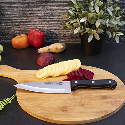 display image 1 for product Royalford Utility Knife - All Purpose Small Kitchen Knife - Ultra Sharp Stainless Steel Blade, 6 Inch