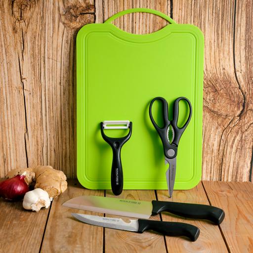 Knife Set with Chopping Board & Scissors