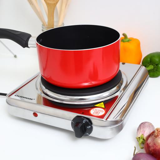 display image 1 for product Olsenmark Single Burner Electric Hot Plate - Operating Indicator Light: On/Off - Heat Operation