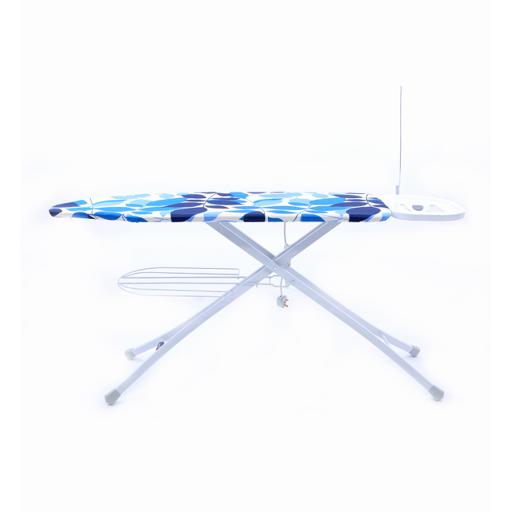 display image 10 for product Ironing Board with Steam Iron Rest, RF1965IB | Heat Resistant | Contemporary Lightweight Iron Board with Adjustable Height and Lock System (White & Blue)