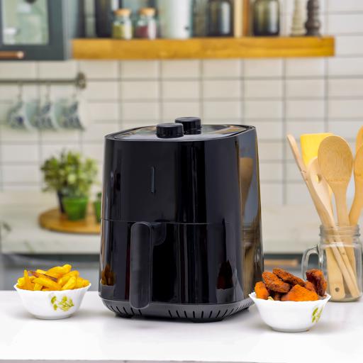 display image 3 for product Air Fryer with 3L Capacity & 30mins Timer, KNAF6362 | Stainless Steel Heating Pipe | Non-Stick Coating Inner Pot & Frying Grill | Power Cut Off/Overheat Protection