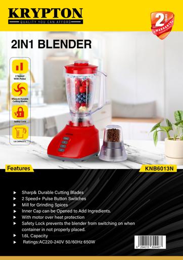 1.6 Ltr Single Blender with Plastic Jar