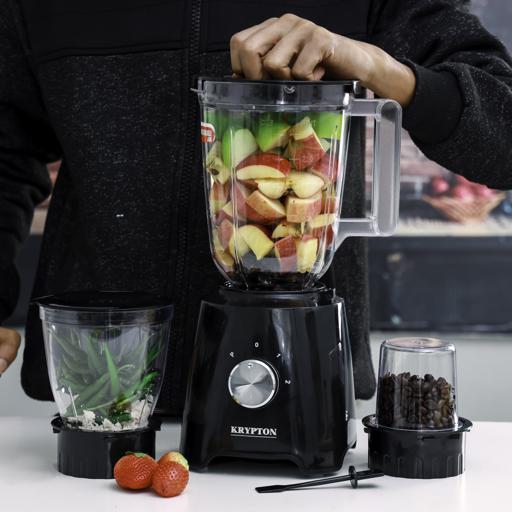 display image 7 for product 3-in-1 Blender, Stainless Steel Blades, KNB6136N - Stylish Design, Overload Protection, 1.5L Unbreakable PC Jar with Grinder Cups, 2 Speed Switch with Pulse Function, 500W Powerful Motor