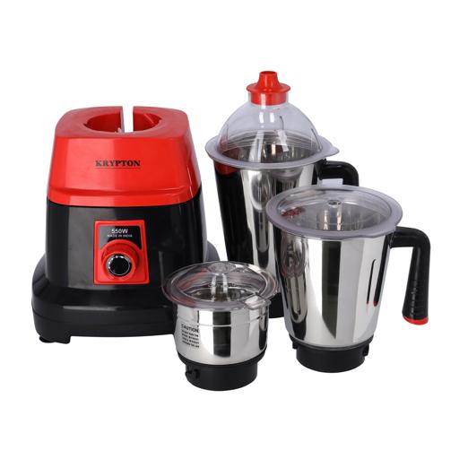 display image 6 for product 3 In 1 Mixer Grinder With Stainless Steel Blades & Unbreakable Lids 3 kg 550 W- Krypton Mixer Grinder Ideal for Shakes, Smoothies & More