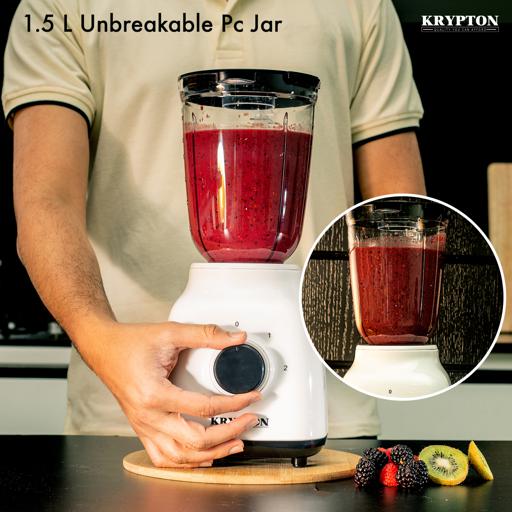 display image 11 for product Blender with 1.5L Unbreakable PC Jar, 400W, KNB6211 | 2 Speed with Pulse Function | Stainless Steel Blades Mixer Grinder | Smoothies, Blend, Chop, Grind