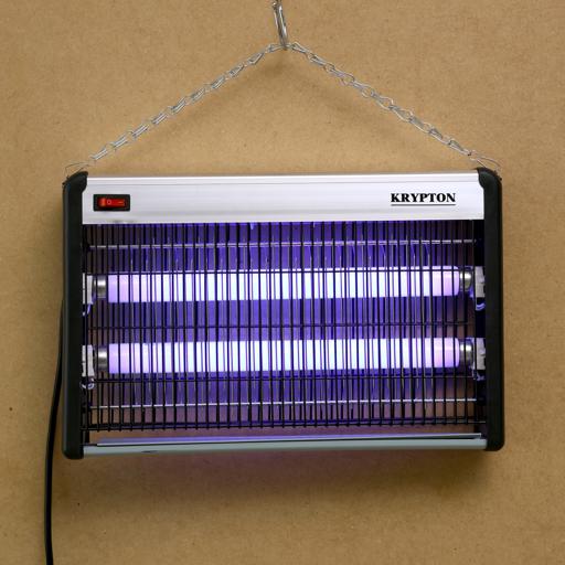 display image 3 for product Krypton 32W Bug Killer, Fly & Insect Killer - Powerful Fly Zapper 2X15W Uv Light Tube - Electric