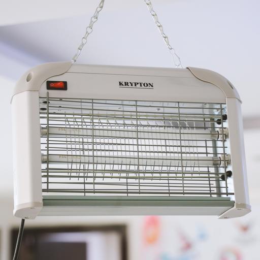 display image 1 for product Electric Insect Killer, 2X8W Automatic Pest Control, KNBK5326 | Pollution Free | No Toxic Fumes | Electronic Mosquito Killer Indoor | Insect Catcher and Trap for House, Deck, Patio