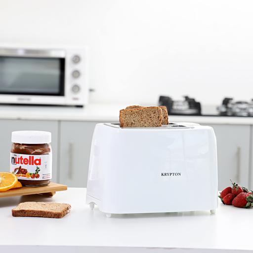 display image 3 for product Krypton 750W Bread Toaster, 2 Slice Pop-Up Toaster With Removable Crumb Collection Tray