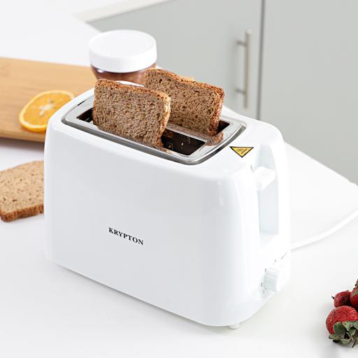 display image 1 for product Krypton 750W Bread Toaster, 2 Slice Pop-Up Toaster With Removable Crumb Collection Tray