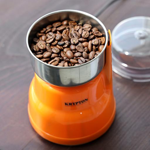 Electric Coffee Bean Grinder - Polycarbonate - Stainless Steel