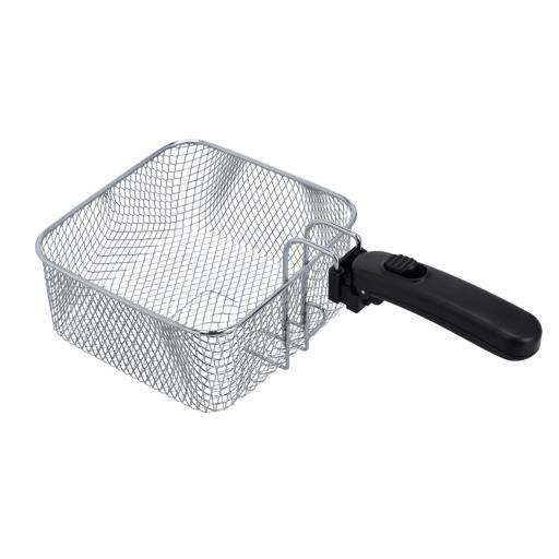Deep Fat Fryer, 2.5 Litre Stainless Steel, Removable Internal Mesh Basket,  Temperature Control, With Safety Handle And Viewing Window, Easy Clean