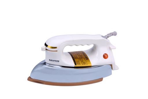 display image 8 for product Krypton Heavy Weight Dry Iron - Automatic Dry Iron, 60 Microns Teflon Plated, Durable Heavy Weight