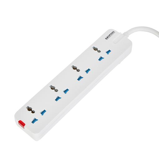 display image 9 for product Krypton Extension Socket, 4 Way - 3M - Power Extension Socket -Multi Plug Power Cable- High Quality