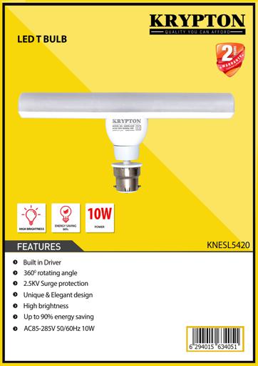 display image 4 for product LED T Bulb, 360° Rotating Angle, High Brightness, KNESL5420 | Elegant Unique Design | 90% Energy Saving | Ideal for Lounge, Dining Areas, Bedrooms & More