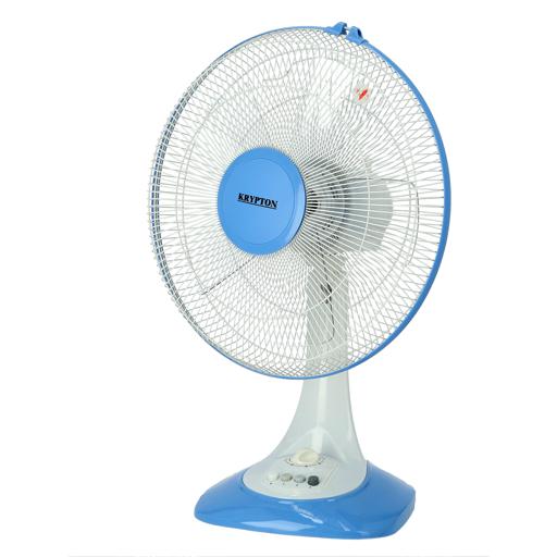 display image 4 for product Krypton 60W 16-Inch Table Fan - 3 Speed Settings With Oscillating/Rotating And Static Feature