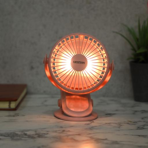display image 3 for product Krypton KNF6037 Mini Portable | USB Rechargeable Fan |Cooling Fan | Mini Handheld Fan |Quite for Office,Camping