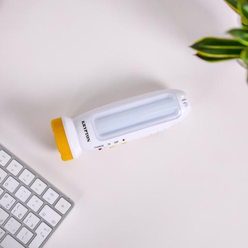display image 7 for product Rechargeable LED Flashlight - High Power Flashlight Super Bright Torch Light - Built-in 4V 900mAh Battery - Advanced Circuit Saving Energy, Powerful Torch for Camping Hiking Trekking Outdoor