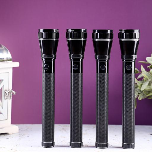 display image 3 for product Krypton Rechargeable Led Flashlight 4Pc - High Power Flashlight Super Bright Cree Led Torch Light