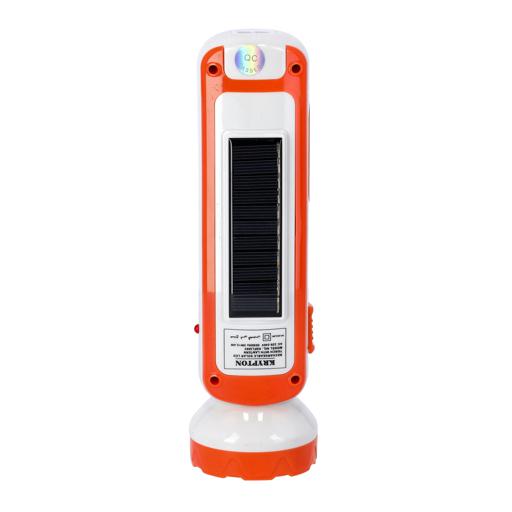 display image 6 for product Rechargeable LED Flashlight with Solar Panel and Emergency Light - High Power Flashlight Super Bright Torch Light - Built-in 4V 900mAh Battery - Powerful Torch for Camping Hiking Trekking Ou
