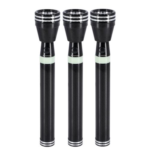 display image 0 for product Rechargeable LED Flashlight, 3 Hours Working, KNFL5165 | Lifetime Warranty for CREE LED | Unbreakable Lens | Rechargeable Battery 1900mAh | 3000 Meters Real Range Distance
