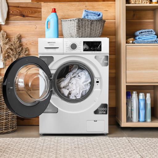 display image 4 for product Front Loading Washing Machine, Quick 15 Wash, KNFWM6342 - 12 Automatic Programs, Saves Water Save Electricity, 1000 Rpm, 1 Years Warranty