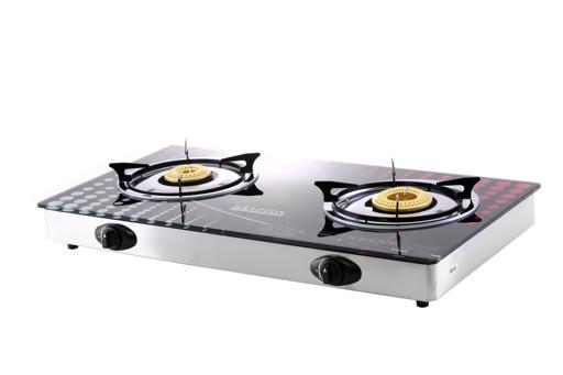 display image 6 for product Krypton Double Gas Burner - Stainless Steel Frame And Tray - 2 Burner (90Mm,70Mm) - Flame Gas Burner