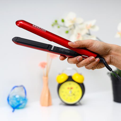 display image 2 for product Ceramic Hair Straightener, KNH6110 - Ceramic Flat Iron for Women, Girls All Hair Styles, Portable and Durable, Lightweight, Fits All Hair Types