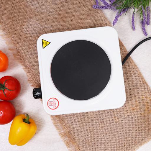 Geepas 1000W Single Hot Plate for Flexible & Precise Table Top Cooking -  Cast Iron Heating Plate - Portable Electric Hob with Temperature Control