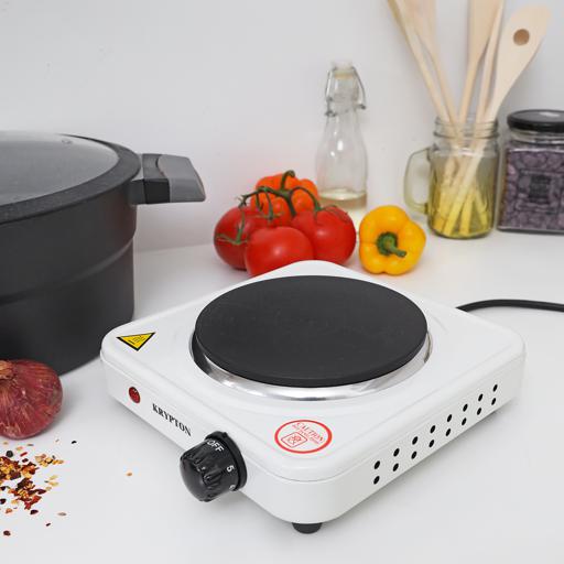 Geepas 1000W Single Hot Plate for Flexible & Precise Table Top