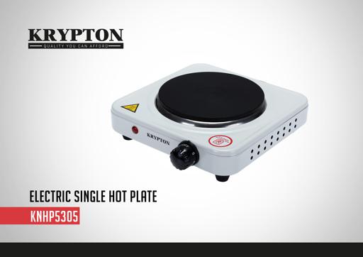 Geepas 1000W Single Hot Plate for Flexible & Precise Table Top