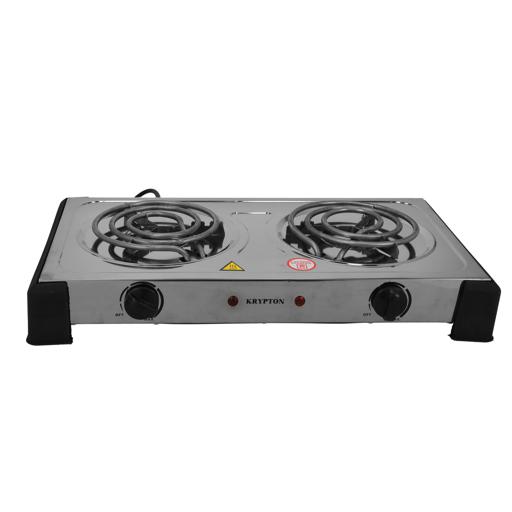 Krypton 2000W Stainless Steel Double Burner Hot Plate For Flexible Precise Table Top Cooking hero image