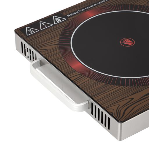 display image 10 for product Krypton Digital Infrared Cooker- KNIC6024/ Single Cooking Hob, 2000-Watt Burner with Adjustable Temperature, Energy Saving/ Touch and Sensor Touchpad Control, Multi Functions Include Fried, BBQ, Soup, Timer/ Brown, 2 Years Warranty