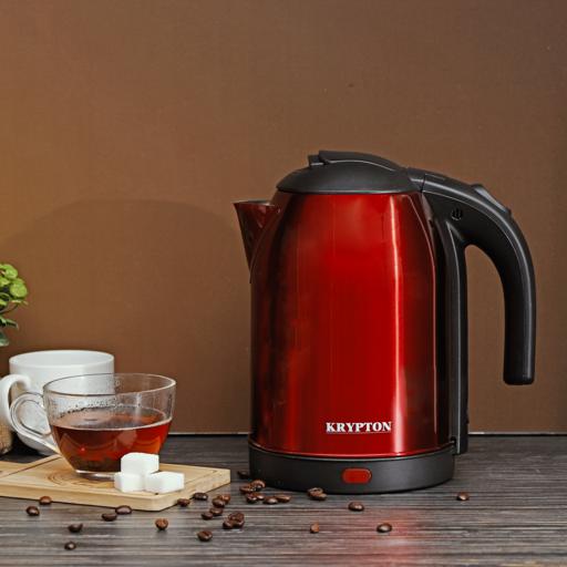 display image 4 for product Krypton KNK5272 1.8L S/S Water Kettle - Detachable Power Base| 360 Cordless Electric Jug| Comfortable Handle | Ideal for boiling water, eggs & more