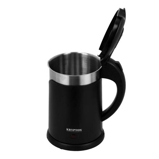 display image 5 for product Double Layer Electric Kettle, 1.2L Cordless Kettle, KNK6325 | Cool Touch Stainless Steel Body | Auto-Shut Off, Boil Dry Protection | 360 Rotational Base | Pilot Lamp | Pull Up Lid