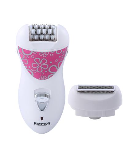 display image 0 for product Krypton 600Mah Hair Removal Ladies Epilator 2 In 1 Cordless Rechargeable Shaver With Shaving Head