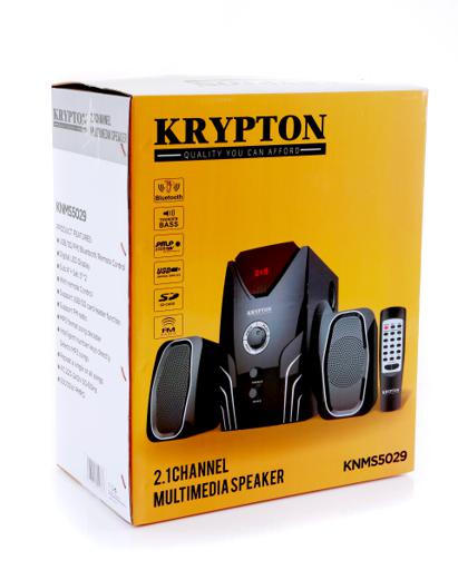 display image 0 for product Krypton 25000W 2.1 - Channel Multimedia Home Theater System with Thunder Bass Surround Sound - Bluetooth - USB - SD Card Reader - Remote Controller and Digital LED Display
