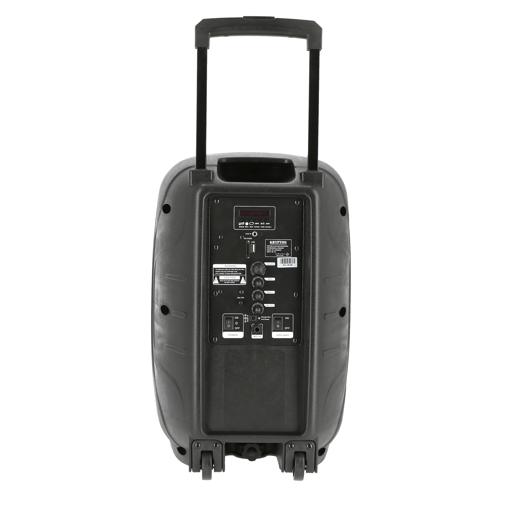 display image 8 for product Krypton Rechargeable Portable Trolley Speaker - With Usb, Sd Card, Fm, Mic, Bluetooth & Remote