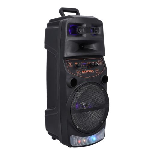 display image 8 for product Rechargeable Portable Speaker with Microphone, KNMS5192 | 8-inch Woofer & Remote Control |  Bluetooth, USB, FM radio, TF card, TWS and AUX Compatibility