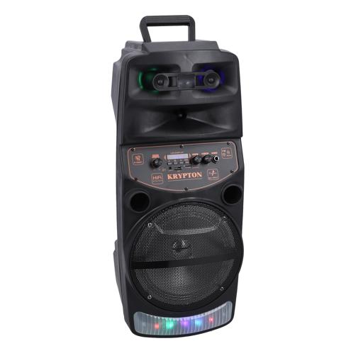 display image 6 for product Rechargeable Portable Speaker with Microphone, KNMS5192 | 8-inch Woofer & Remote Control |  Bluetooth, USB, FM radio, TF card, TWS and AUX Compatibility