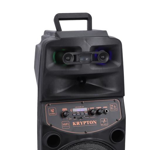 display image 10 for product Rechargeable Portable Speaker with Microphone, KNMS5192 | 8-inch Woofer & Remote Control |  Bluetooth, USB, FM radio, TF card, TWS and AUX Compatibility