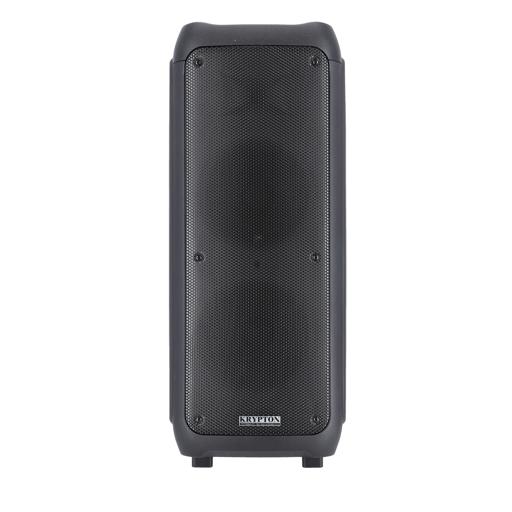 display image 9 for product Rechargeable Portable Speaker with 1 Mic & Remote | KNMS5193 | Bluetooth, USB, FM and TF card Compatible | 80000W | 12"x 2 Woofer with LED Lights