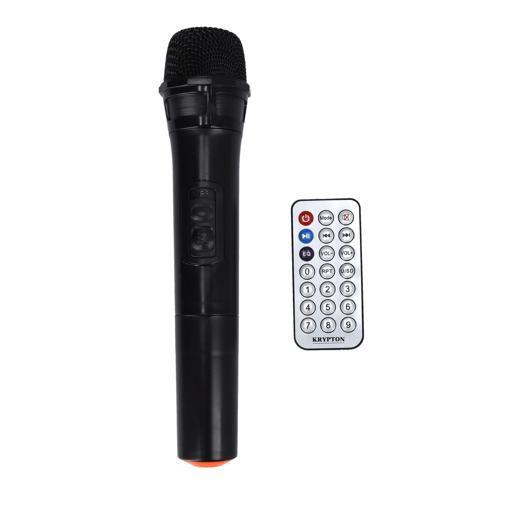 display image 6 for product 6.5'' Rechargeable Professional Speaker, KNMS5194 | With REC, AUX/ Guitar & MIC Input, Remote | Includes Mic, AUX Cable and iPad Holder | USB/ BT/ TF/ FM/ TWS