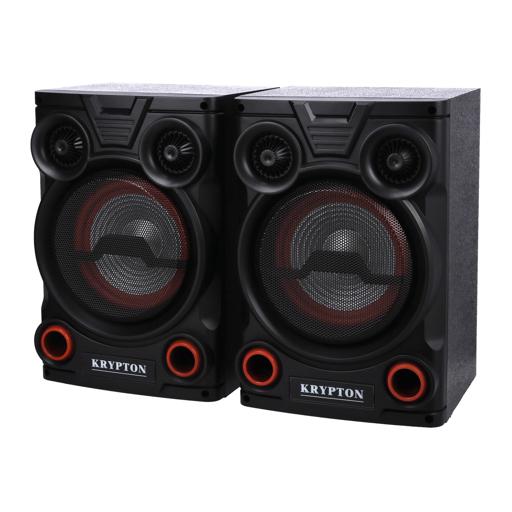 display image 7 for product 2.0 Professional Speaker with Remote & Microphone, KNMS5195 | 8" Woofer with Colourful Light | With USB/Bluetooth Connect/FM Radio/SD/Aux Input | 40000W PMPO